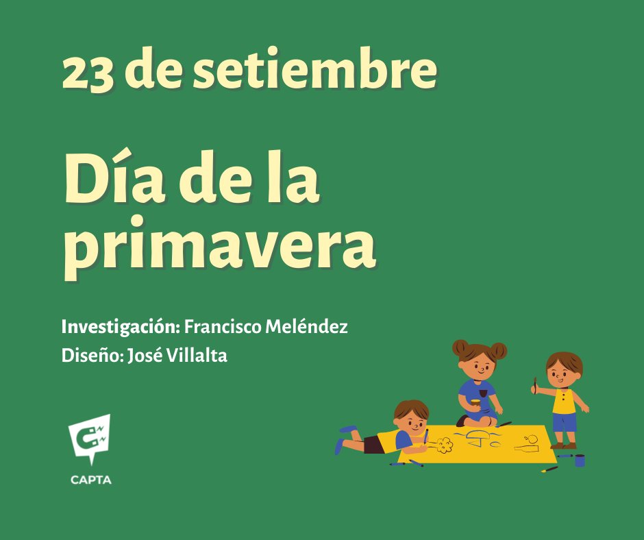 CAPTA_project's tweet photo. Hoy inicia la primavera, pero ¿qué podemos esperar de ella? 🤔 https://t.co/poMr1B3OpY