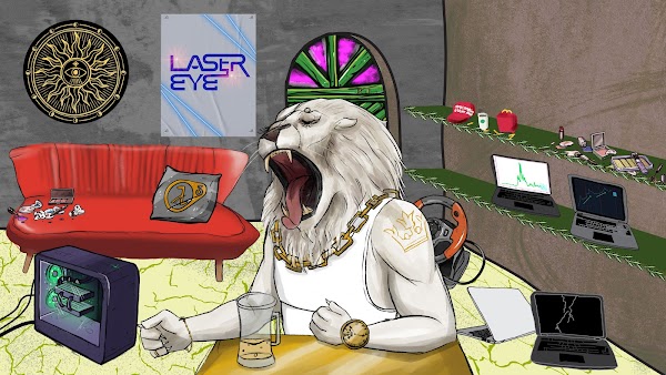 Did I show you my latest NFT? 🤓
It's from <a href="/crypteriors/">Crypteriors</a> annnnnnnnd.... it's got a Lazy Lion! He's yawning ok, nobody tell me he's sneezing!