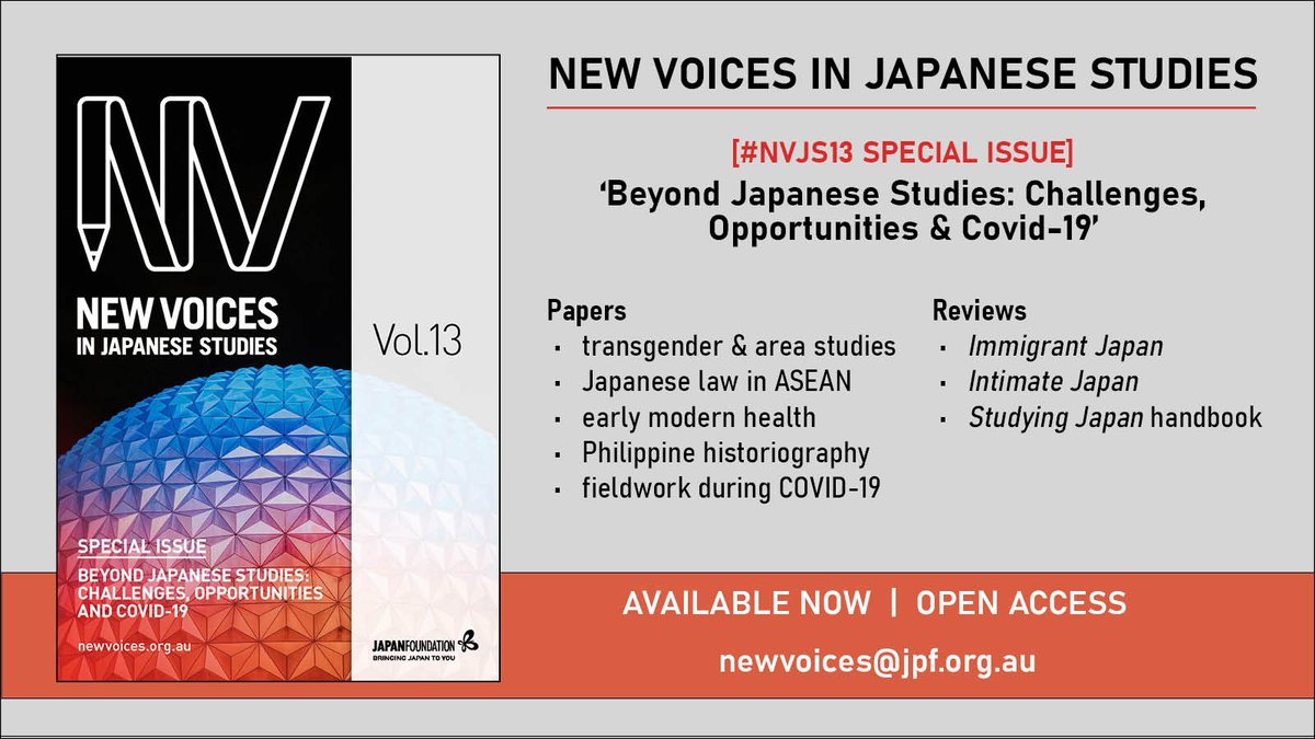 NVJSjournal's tweet photo. Rounding up our #NVJS13tour are three reviews (excitingly, all by #NVJSalumni), which highlight new and notable publications within the field of #JapaneseStudies. Here we go! https://t.co/ca9JxW2fsA