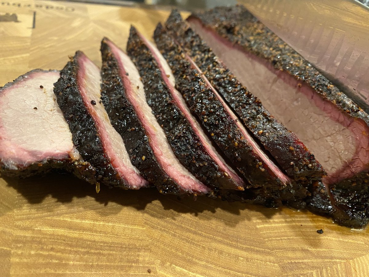 cedarburgbbq's tweet photo. Brisket off @TraegerGrills Timberline 1300🔥 #traegergrills #brisket #barbecue #grilling https://t.co/fXPkSnnmPH
