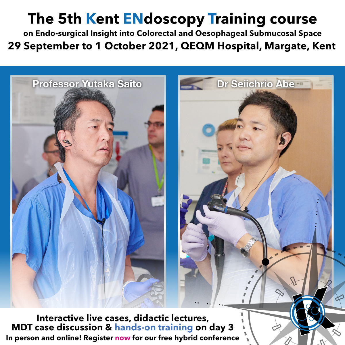 kentendosurgery's tweet image. Join FREE now to watch live cases and lectures from Prof. Saito and Dr. Abe on colorectal and esophageal ESD!
sayso.health/events/kent-co…
@BritSocGastro @BSGTrainees @KMMSmedschool @EKHUFT @tsiamoulos