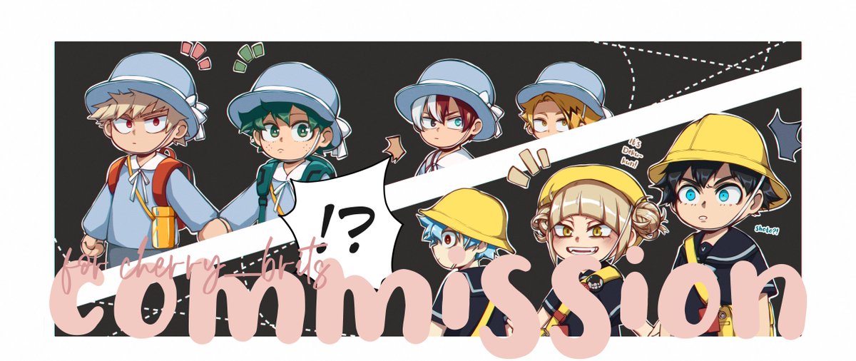 Preview for another finished comic commission of the kindergarten AU :D