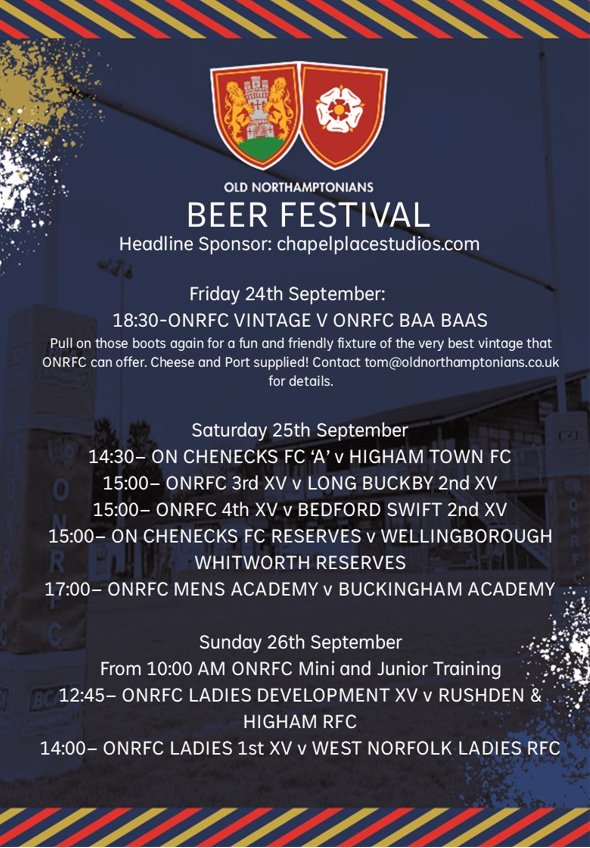 Don’t forget the events this weekend!