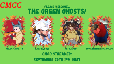 CheapMCC's tweet image. Please welcome the latest member who will be replacing Haru in the Green Ghosts... @WaffwlWolf