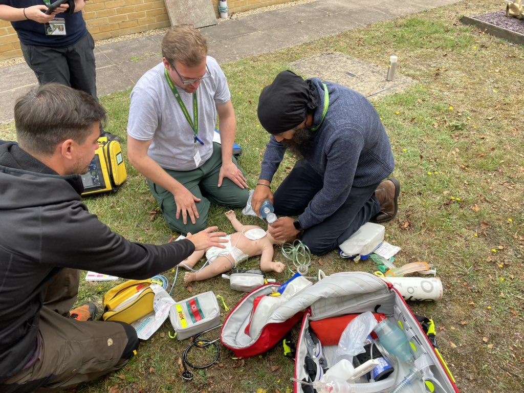 Another fantastic day yesterday with <a href="/BASICS_HQ/">BASICS_HQ</a> <a href="/BasicsDorset/">BASICS Dorset</a> I watched on as my baby was being resuscitated following a drowning. My words when I saw the IO Drill come out was “You use that on a shed not a bloody baby!”
