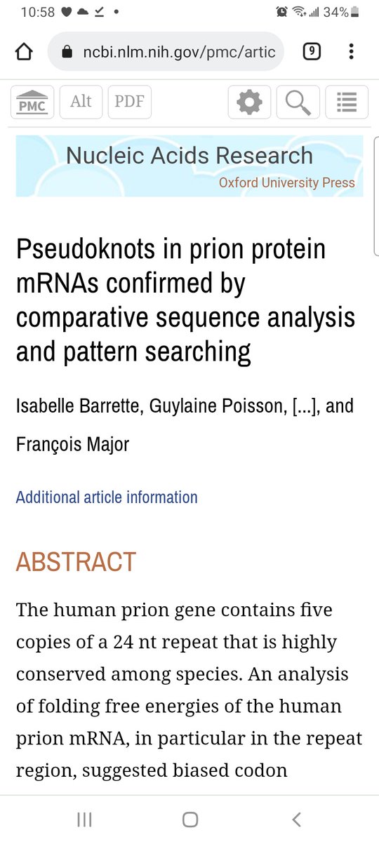 1)MicroRNA-146a-5p, Neurotropic Viral Infection and Prion Disease (PrD).
2)mRNA Vaccine teaches our cells how to make protein
3/4)Pseudoknots in prion protein mRNAs confirmed by comparative sequence analysis and pattern searching

#coronavirus #clotshot #grapheneoxide #vaccine