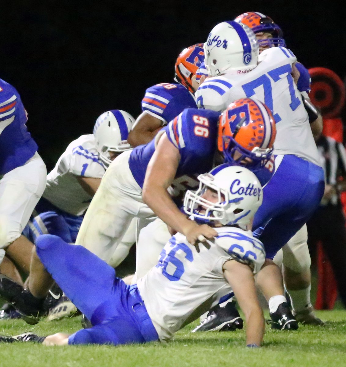 I believe the technical term is "pancake" <a href="/ClayNielsen56/">Clay Nielsen</a>  🤣. No. 66 is going through some things . . .