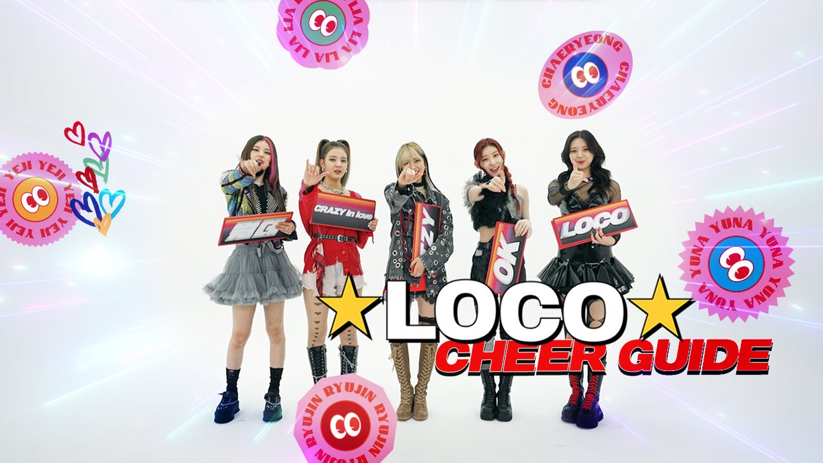 ITZY “LOCO” Cheer Guide
youtu.be/t2W2pznm3ZI

💟 YouTube youtu.be/MjCZfZfucEc
💟 Melon kko.to/y9dqAW9fH
💟 VIBE bit.ly/39yfYvx

#ITZY #있지 <a href="/ITZYofficial/">ITZY</a>
#MIDZY #믿지
#CRAZYINLOVE
#LOCO
#ITZY_LOCO
#ITZY_LOCOcomeback