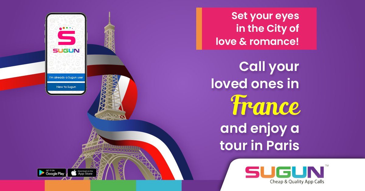Have loved ones living in Paris? Connect with them today as we got worthy rates to call France!!  Tag and ask them to take a video call and show you the breathtaking view of Paris. 

#love #breathtaking #france #mobile #servives