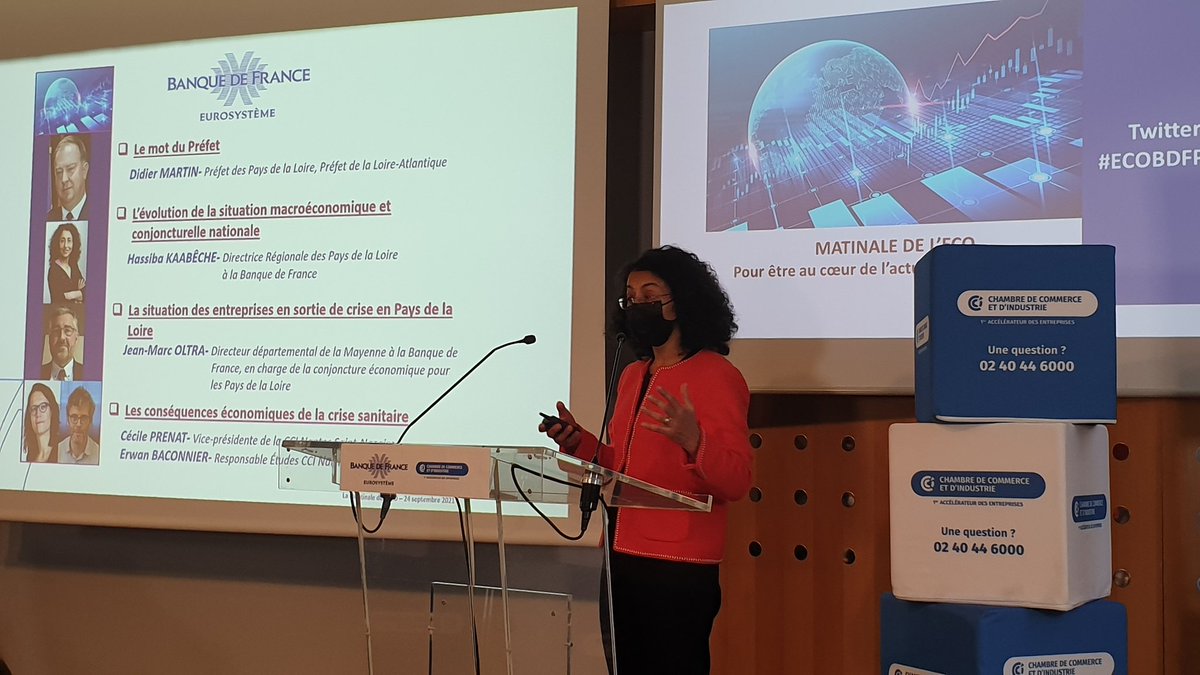 PDelemazure's tweet photo. #ECOBDFPDL
MATINALE DE L'ECO
Pays de la Loire 
Une projection de croissance révisée à 6.3% dans un contexte de resilience grandissante. https://t.co/nymFrjg9ke