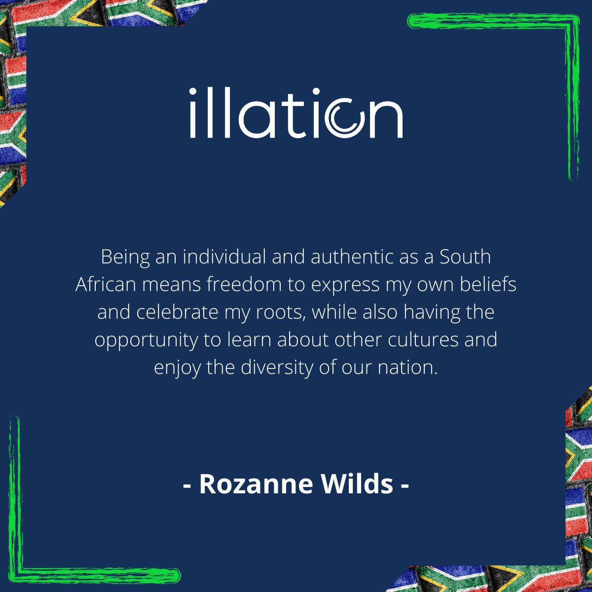 IllationZA's tweet photo. #HeritageDay is all about celebrating our nation and our own unique backgrounds, #cultures and #beliefs. We asked illation employees to tell us what being an individual in South Africa means to them, and here is some of the responses they gave us. https://t.co/MSrwsa0xGn