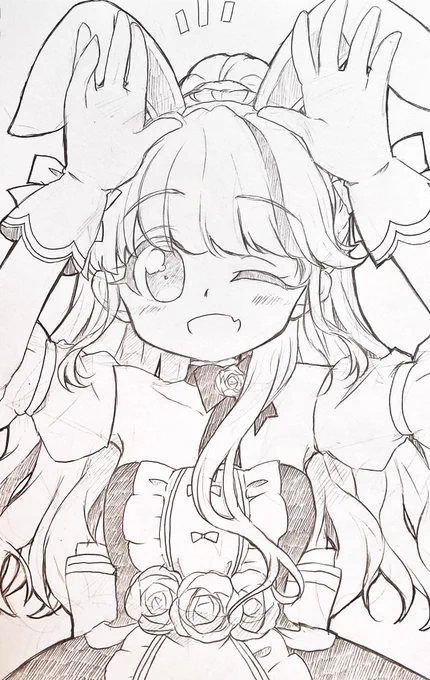 アナログ絵。
塗る前のやつ貼っときますね!!
#ラグオリ
#イラストを4枚貼ると秋風に乗って絵柄を好いてくれる人の元へ届くらしい 