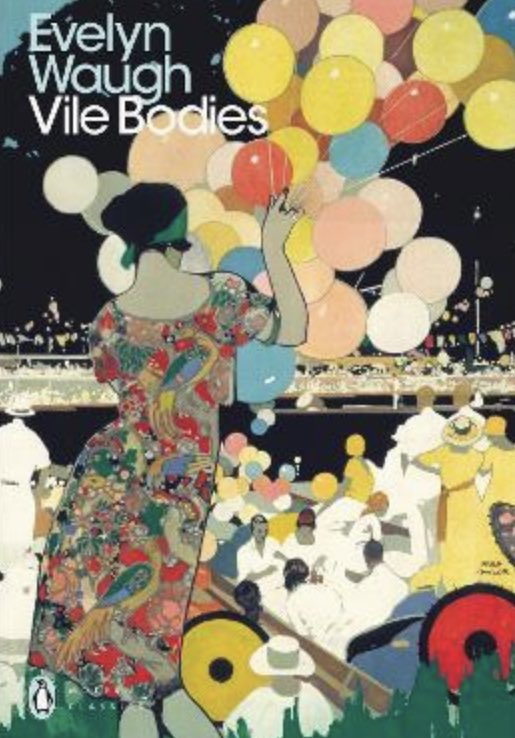 @ThatEricAlper OMG! ♥️#EvelynWaugh♥️ ! *Scoop* and *Vile Bodies* are hilarious. #VileBodies was adapted to film by @stephenfry with the modified but #historicallyinformed title #BrightYoungThings, in 2003. 
A lot of the humour resides in the characters’ speech & in Waugh’s narrator’s diction.
