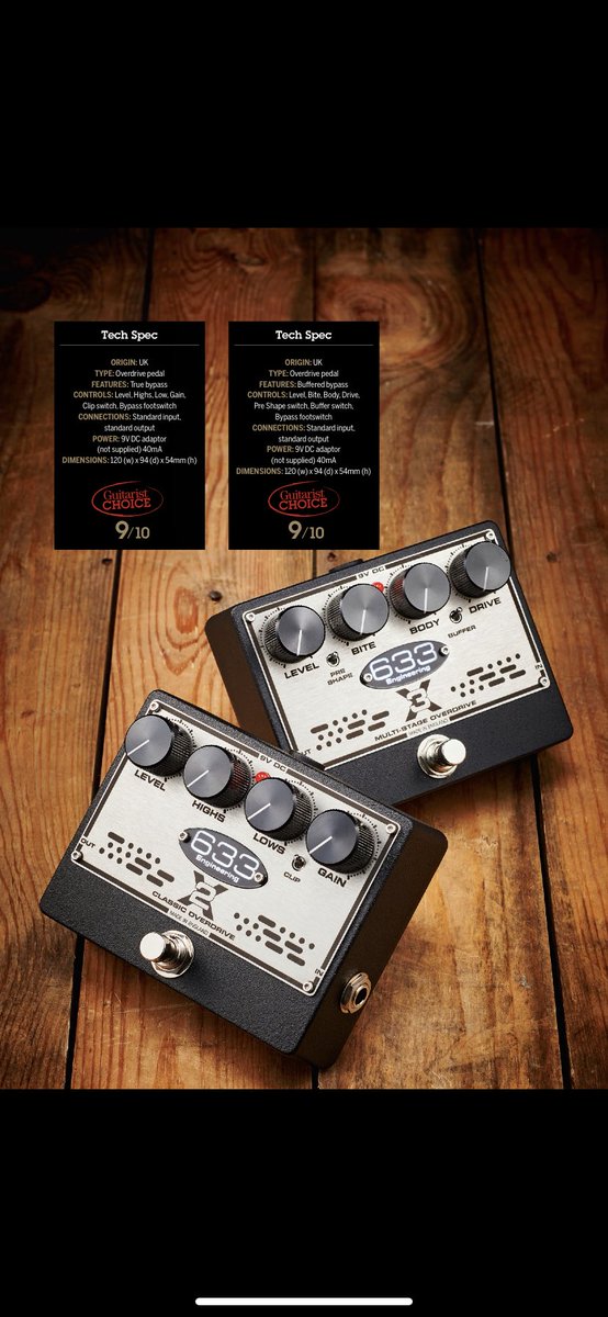 Great reviews of the X3 and X2 Overdrives in <a href="/Guitarist_Mag/">Guitarist Magazine</a> this month. Limited numbers shipping soon. Check the website to order.