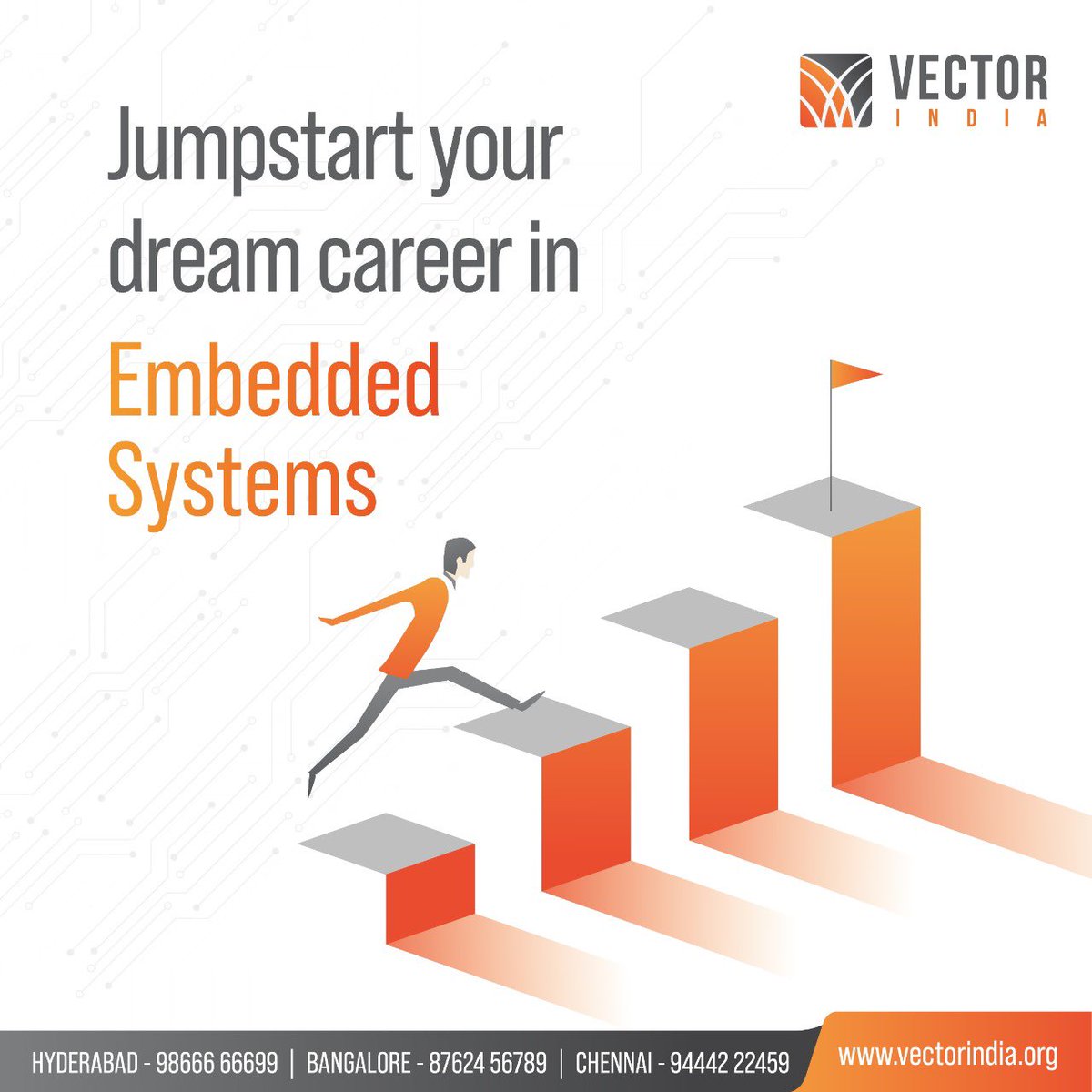 Vector_India's tweet image. Vector India provides you with the opportunity to learn Embedded Systems with application-oriented training programs and get placed in top MNCs and R&amp;amp;D companies with 100% placement assistance. 

#VectorIndia #EmbeddedSystems #EmbeddedSystemsCourse #PlacementAssistance