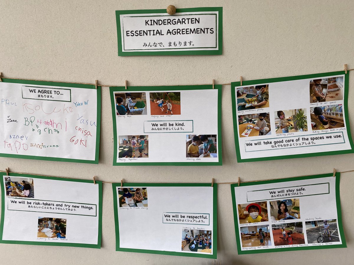NIS_ELC's tweet image. Kindergarten signed our essential agreements today. #NISinspire #whatwevalue #essentialagreements