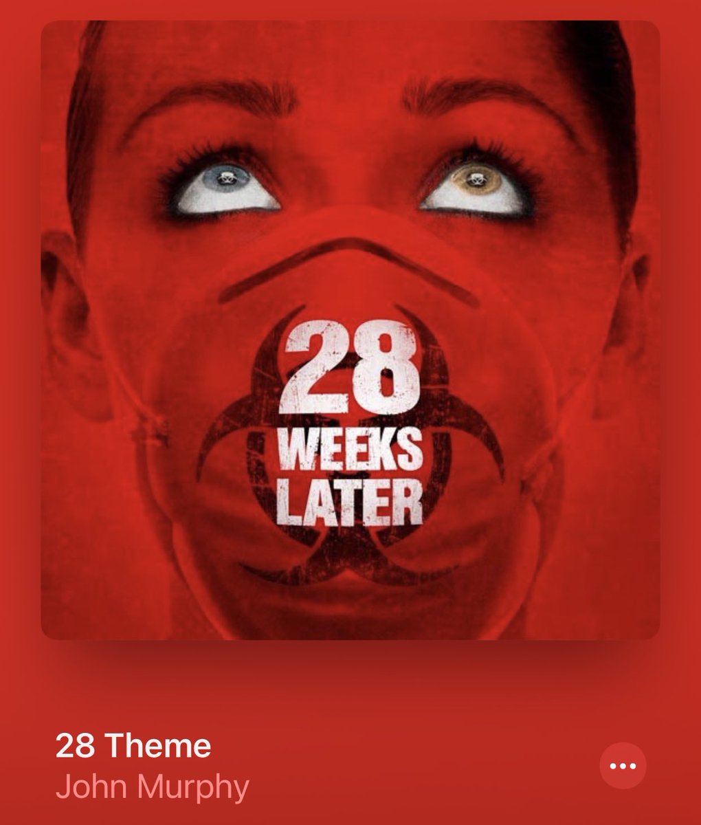 Love the soundtrack to these two movies.

Full creep.

#28DaysLater #28WeeksLater