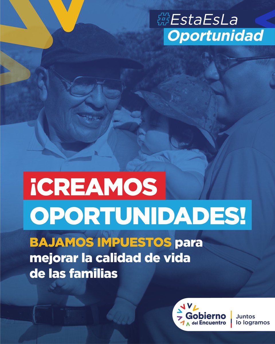 LassoGuillermo's tweet image. Vamos a eliminar impuestos que no tienen sentido y que dificulten la vida de los ciudadanos, especialmente las clases populares.
 
Conoce más de la simplificación del sistema tributario con el proyecto de Ley de Creación de Oportunidades. ⬇️
 
#EstaEsLaOportunidad