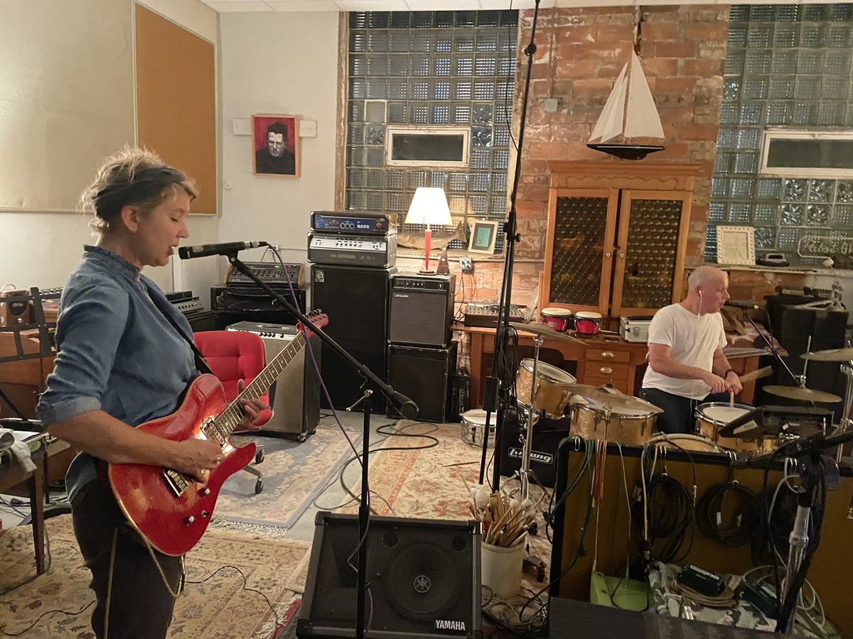 Practicing hard so that we crush this set for you on Sunday (4:00pm at Augustana College in the Anderson Pavilion). Come hang with us! There will be food trucks and people and good weather and happy vibes!