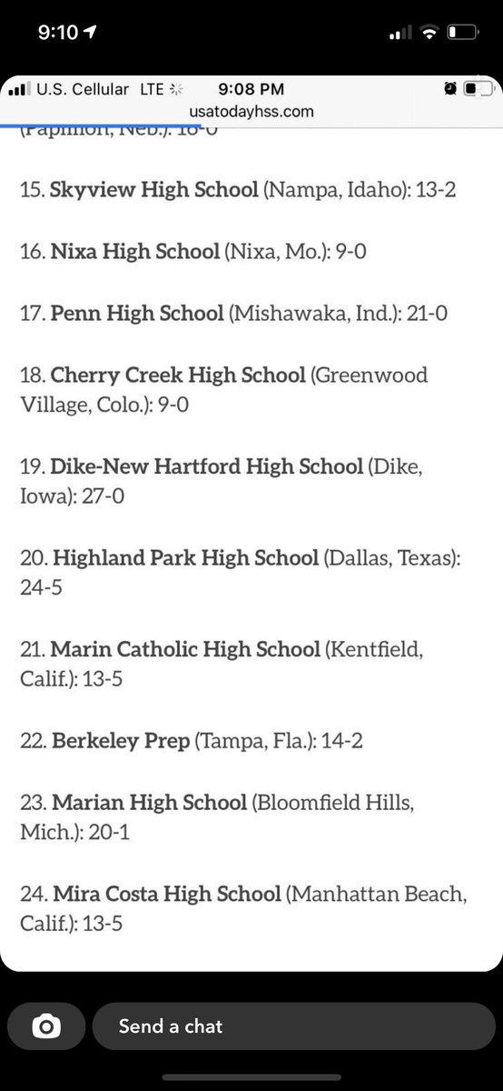 DikeStudents's tweet photo. huge wins tn against nationally ranked St. James Academy and Dowling 

oh, and our volleyball team is ranked 19th in the nation 
#rollblue https://t.co/oKJ7LHwX6F