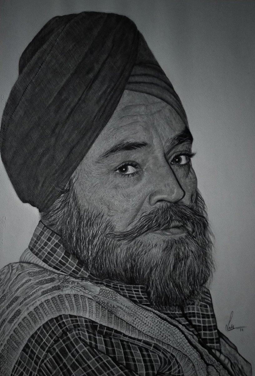 portrait_sp's tweet photo. This's my Father Portrait...
I wanted to gift this drawing to my father. 
today I Glad I spent three weeks of my life making this drawing while my dad left his pocket empty for many years to meet my needs.
How can I forget these things.

#PunjabKings #drawings
#art #SaudiArabia https://t.co/vRcpCI41b2