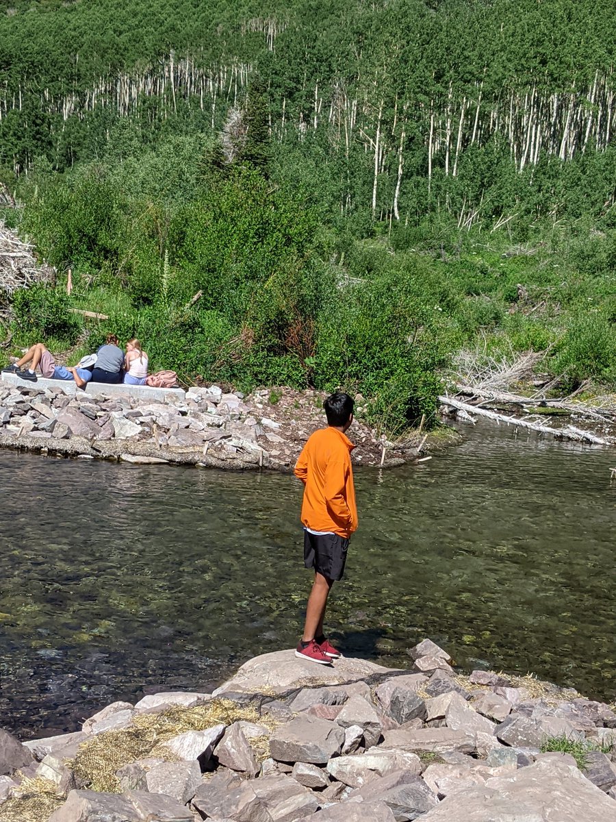 MandaarV_NTHC's tweet photo. @MrsHunter19 class doing sefli-ometry, this picture was when I went to Colorado with me, my family, and my family friends, we went to this place where they had lake and a bunch of mountains. I took a pic with a Equilateral triangle shaped rock. #NewTechMath #nthctribe https://t.co/Va3jvAALLa