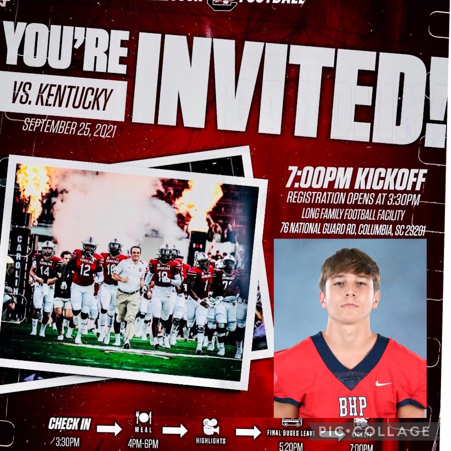 Eli_strick_4's tweet photo. I’ll be in Columbia Saturday! @GamecockFB @CoachSBeamer @GCockRecruiting @coachjstepp https://t.co/6qMQ77VLz1