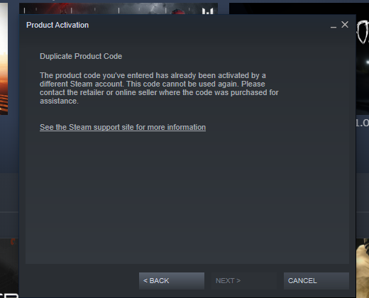 ArcticZearoTTV's tweet photo. Hey @Halo and @HaloSupport I'm trying to redeem my steam code but i keep getting this. I haven't redeemed anything why is it saying duplicate??? Please someone explain?!? #Halo #HaloInfinite #HaloInfiniteMP https://t.co/duWCqAXkIC