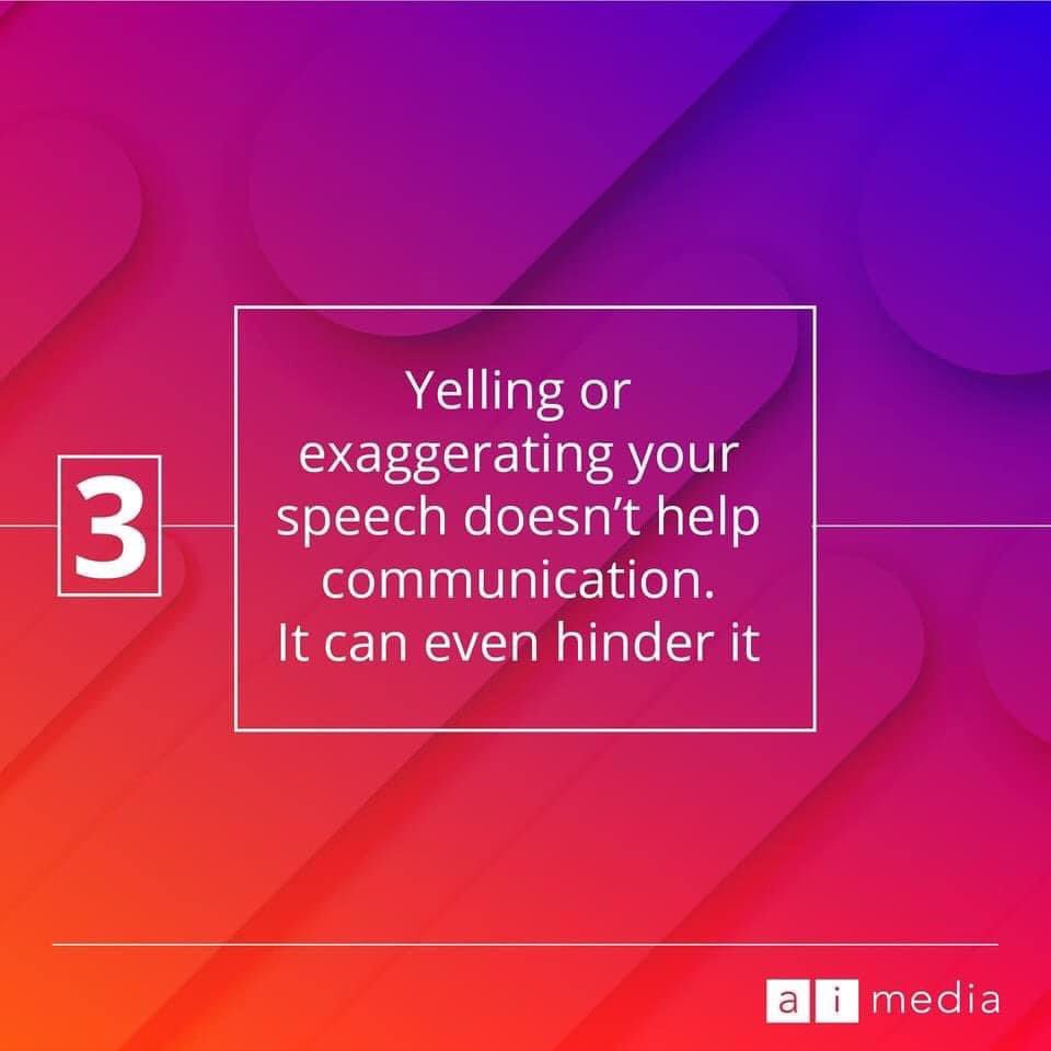 Celebrating #InternationalWeekofDeafPeople 💛 
Part 1: Six facts and tips about #DeafCommunication: 
1. Not all Deaf people lipread
2.Not all Deaf people are profoundly Deaf, Deafness is a spectrum
3.Yelling or exaggerating your speech doesn't help communication.