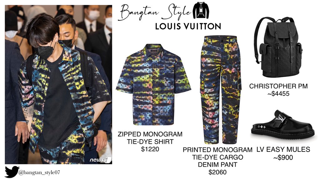 BTS FASHION/STYLE FINDER — 210524  J-Hope : Louis Vuitton petite mule (x)  //