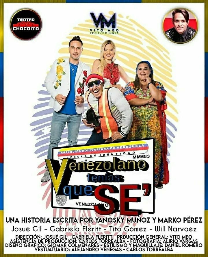 abogadovito's tweet photo. VIERNES 24 SEPTIEMBRE 7.00 PM
@Teatrochacaito #venezolanoteniaquese @Quehay2night @LaPatillaTV  HOMENAJE A @yanoskym https://t.co/grcxoKJ0Z1