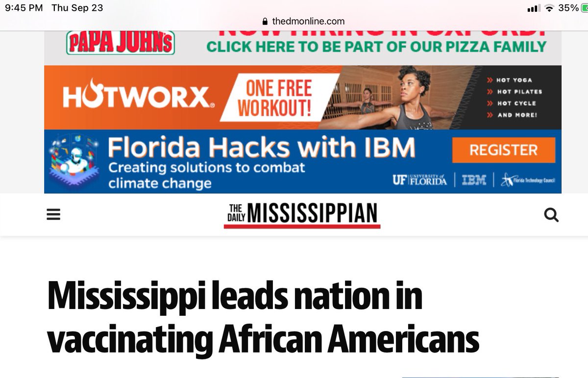 Hay_eliz's tweet photo. @litionist @MSFreePress You should be laying the blame where it belongs instead of blaming white people. Covid came from a lab in China, and the Chinese government covered it up until they couldn’t contain it anymore!!! Mississippi actually leads nation in vaccinating African Americans. https://t.co/AGX4oNMFVJ