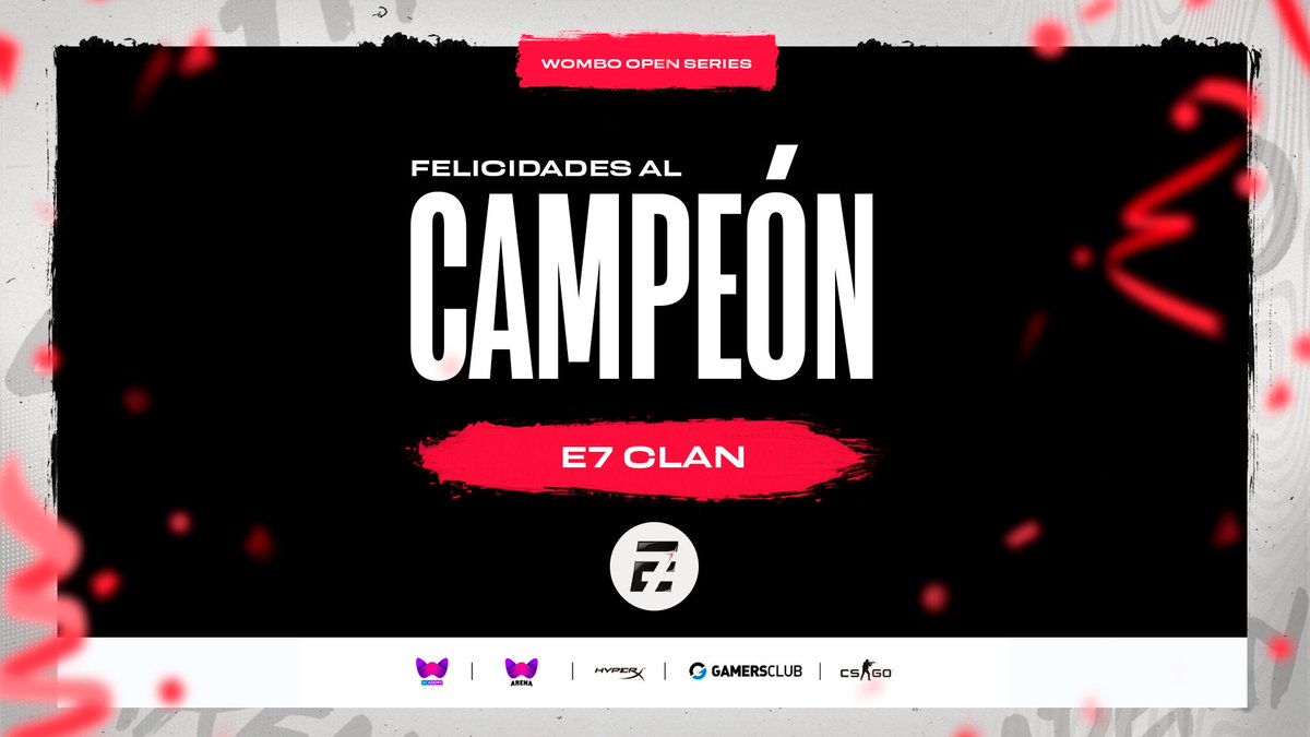 🏆 ¡Felicitamos a <a href="/_e7clan/">E7</a>  por ser el equipo ganador de nuestro torneo Wombo Open Septiembre! 🎉
La escuadra chilena 🇨🇱 se llevó el partido 16-10 frente a No Org.

¡Agradecemos a <a href="/HyperXLatam/">HyperX LATAM</a> por los premios para el campeón de esta edición!