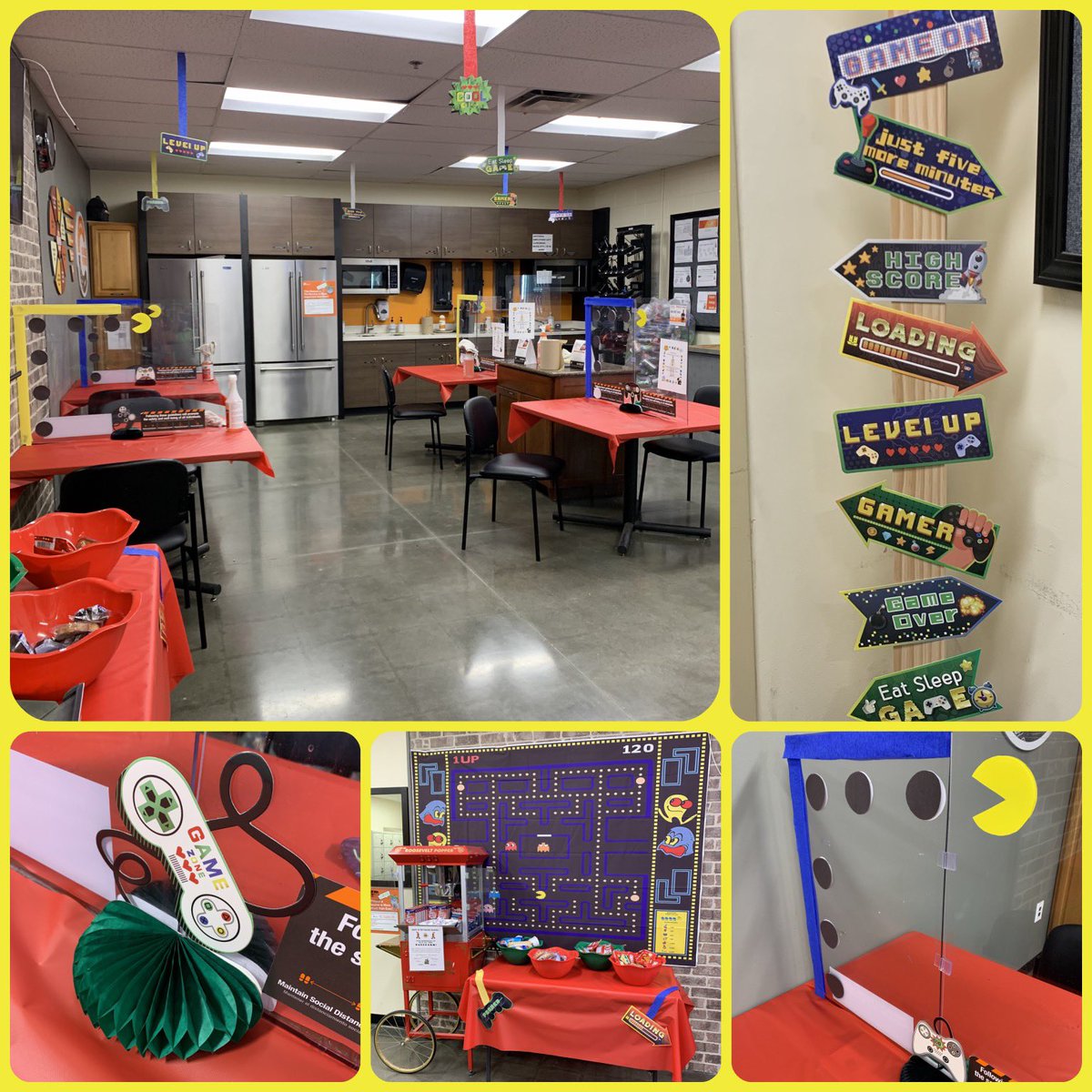 WelsJ18's tweet photo. Video Gaming in progress at the Woodhaven Home Depot helping celebrate our successes this half!! #SuccessSharing #HDStrong @THDWoodhaven @willdingman76 @Dbates1023 @Wes08114866 @DorthanalL @cgerdemann https://t.co/0DCmT2YIoq