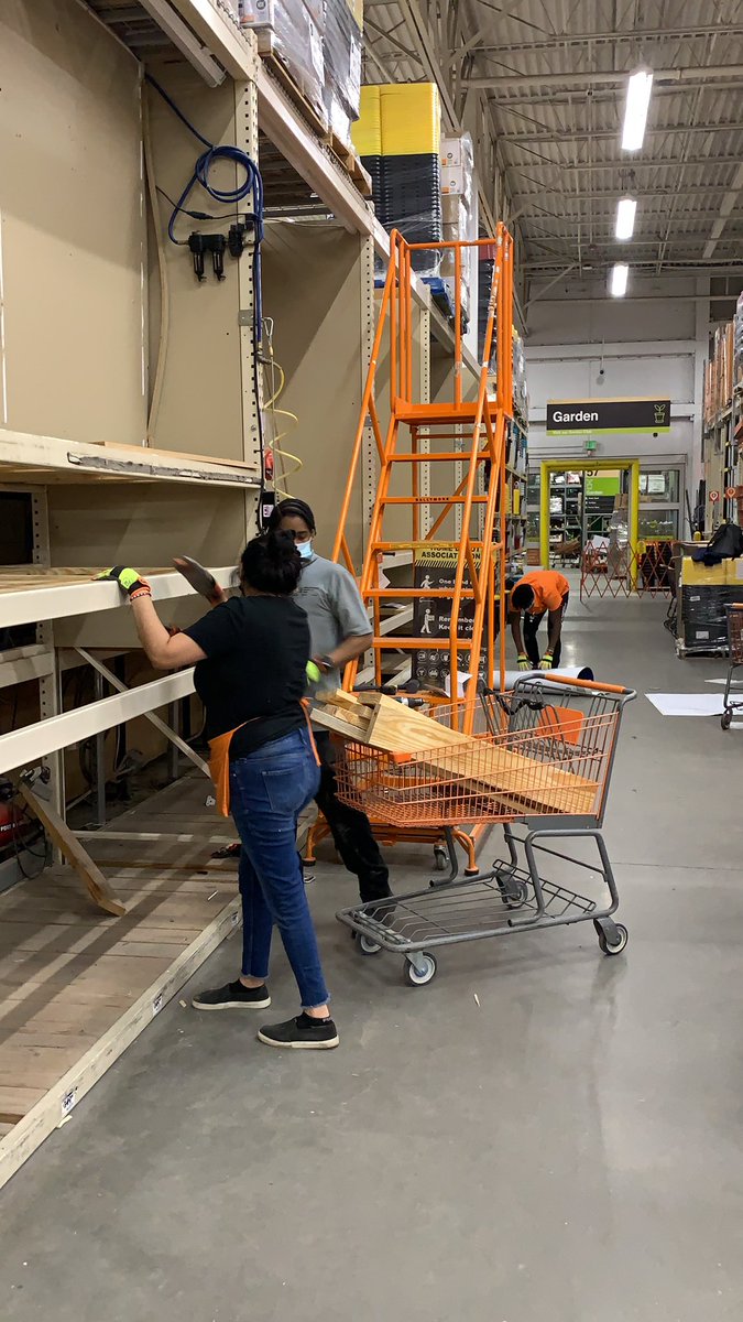 D87 team B setting shelving at 130.  Safety is our goal!!!