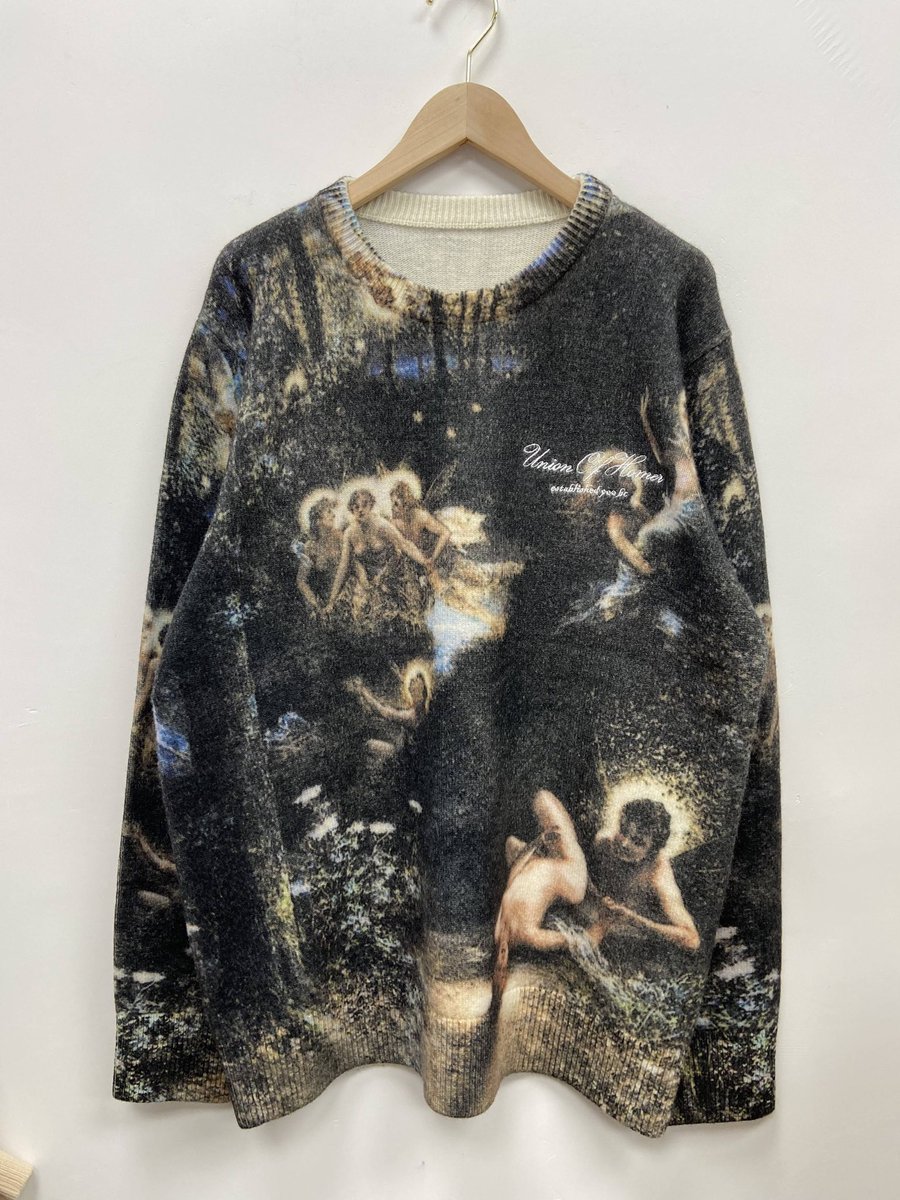 UnionofHomer's tweet photo. YNION “Ƒ𐤠ƖⱤƳ Ƒ𐤠ƝƬ𐤠ⳜƳ” Knit Sweater. Available on our webstore! https://t.co/a8zTKmJdg6