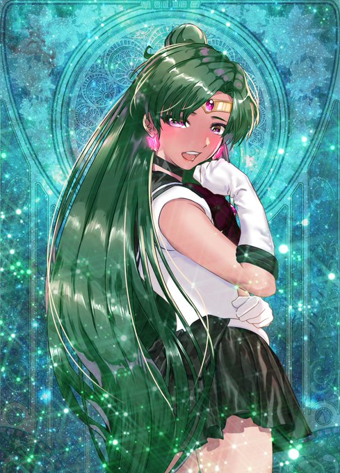 プル～ト❣プラネットパワ～～❣❣
メェ～イク❣❣アァ～～プ❤❤❤
冥王星を守護にもつ時空の戦士❣❣

#セーラープルート #冥王せつな #変身ヒロイン #褐色 #外部太陽系戦士 #こんにちは 