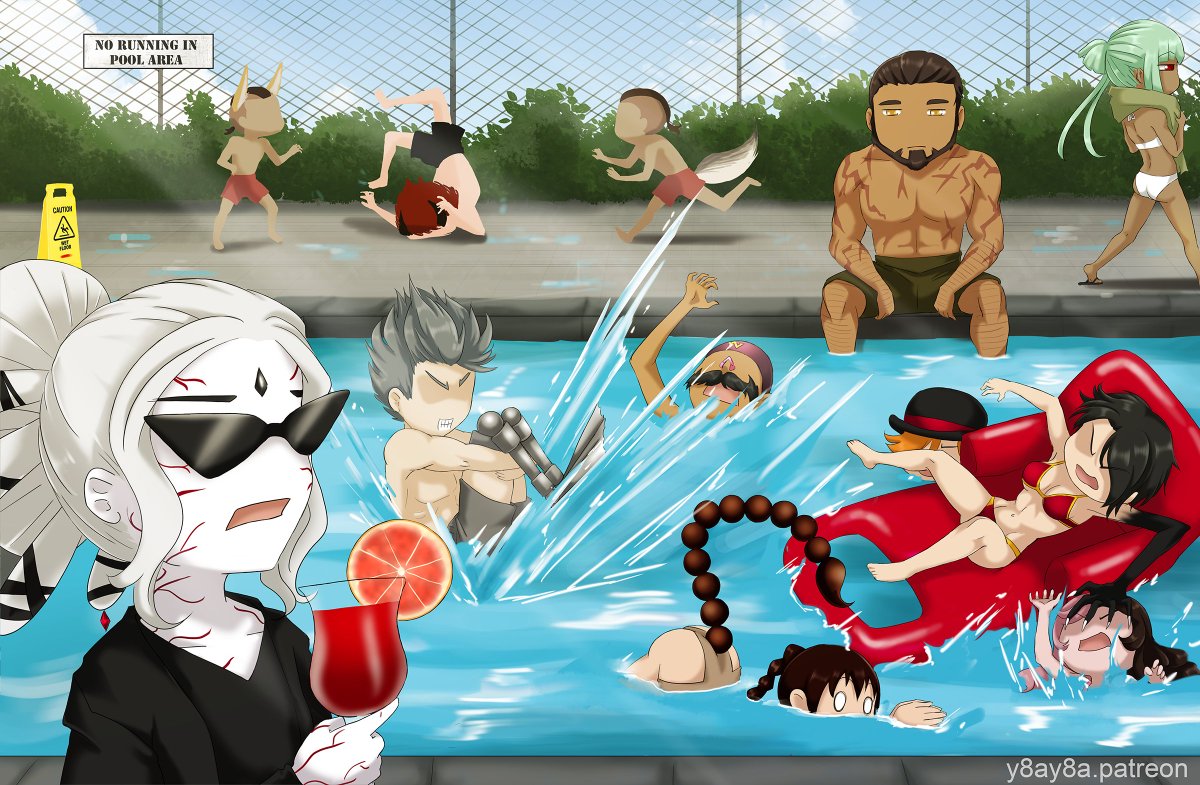 Patreon poll winner, a villain pool party 😂

#RWBY
