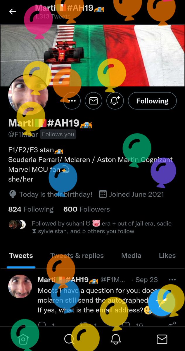 oye_sweetu's tweet photo. HAPPIEST BIRTHDAY TO THE SWEETEST @F1Maar ! I CELEBRATE YOU EVERYDAY &amp; I LOVE YOU SO MUCH BESTIE! HAVE AN AMAZING DAY!🥳🎉🎊♥️✨ https://t.co/J5VGhcnC41