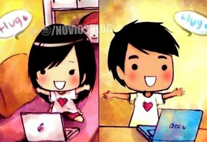 Tu me haces feliz, aún estando lejitos mi amor.😍❤️🙊