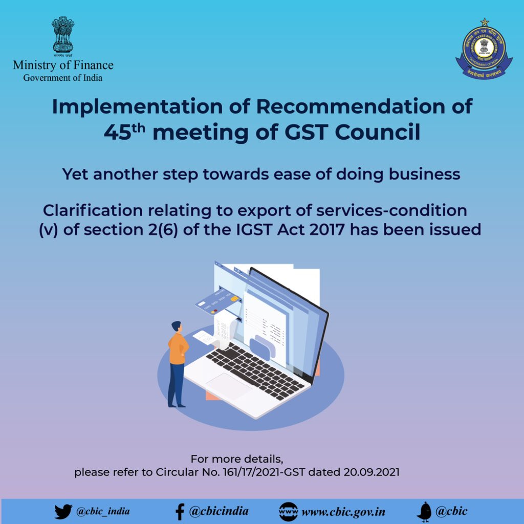 CBIC on Twitter of 45th GST Council Meeting. Detailed