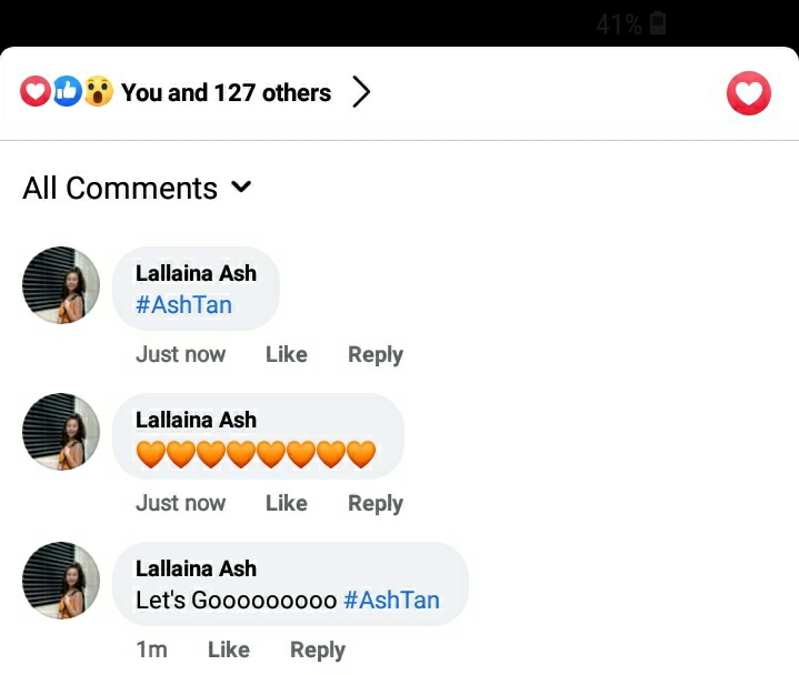 lallaina4red's tweet photo. @AT_LaFamiliaOFC eto po hehehe

#AshTan https://t.co/R0PSFgiC5c