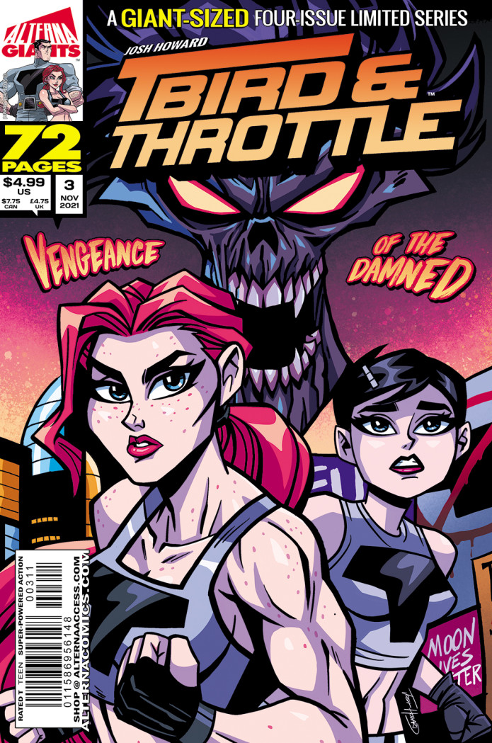 alternacomics's tweet photo. T-BIRD &amp; THROTTLE #3 is now available for pre-order on Indiegogo for just FIVE dollars!

https://t.co/SmJc04ryGI

GIANT-SIZED 80 pager! A disgraced former superhero must confront his past while a sinister conspiracy threatens to destroy his legacy once and for all. @joshuahoward https://t.co/sd2pyJNJBK