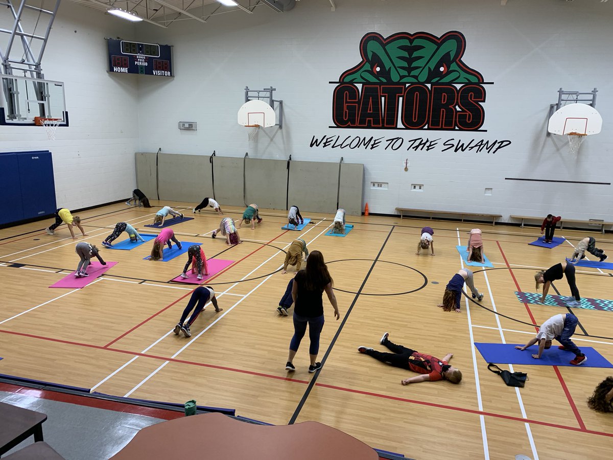 sjfgator's tweet photo. The Gr. 2’s have been engaged in several activities such as the OSMOS during Math class and practising yoga and mindfulness during Physed class. #LearnWithAnOpenMind https://t.co/g8L8nqyLJw
