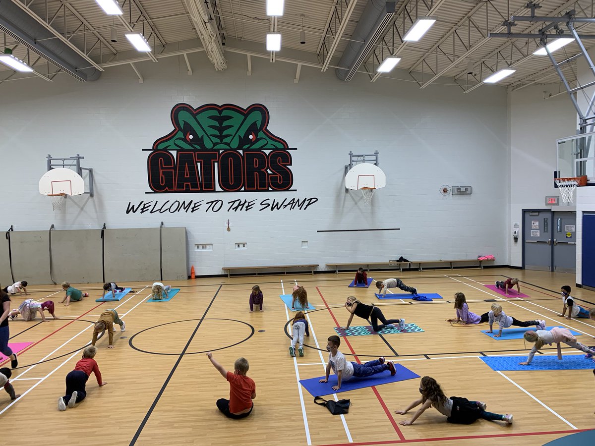sjfgator's tweet photo. The Gr. 2’s have been engaged in several activities such as the OSMOS during Math class and practising yoga and mindfulness during Physed class. #LearnWithAnOpenMind https://t.co/g8L8nqyLJw