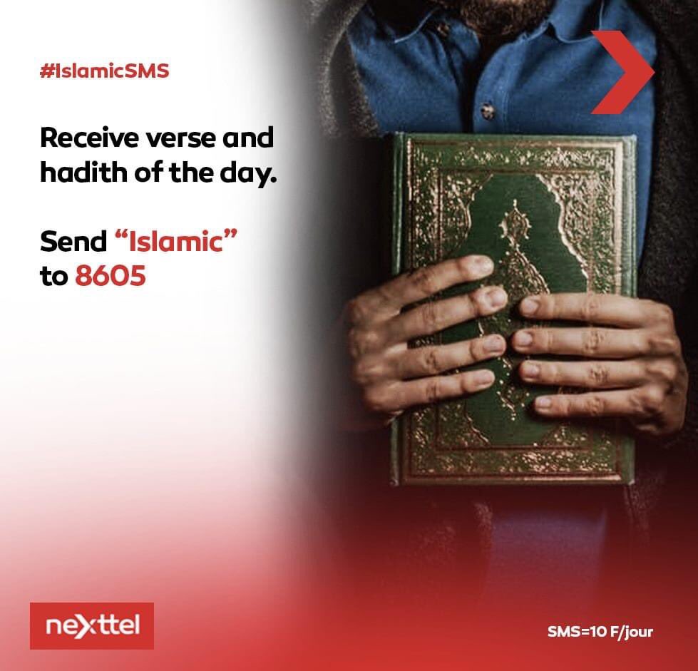nexttel_camer's tweet photo. “Do what is beautiful. Allah loves those who do what is beautiful” [Quran 2:195] 🙏🏾
...
Receive Verse and Hadith everyday with #IslamicSMS!
#RamadanMubarak #NoCovid19 #quran #quranquotes #quranverses #quranquote #ramadantips
#stayconnected #neXttel #best3GnetworkinCameroon https://t.co/Qyqy6Y272n