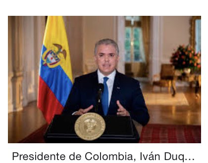 luispazos1's tweet photo. Presidente de Colombia, Iván Duque, calificó en la ONU al gobierno venezolano de Maduro de “narcodictadura” https://t.co/Kj8s8yuGlJ