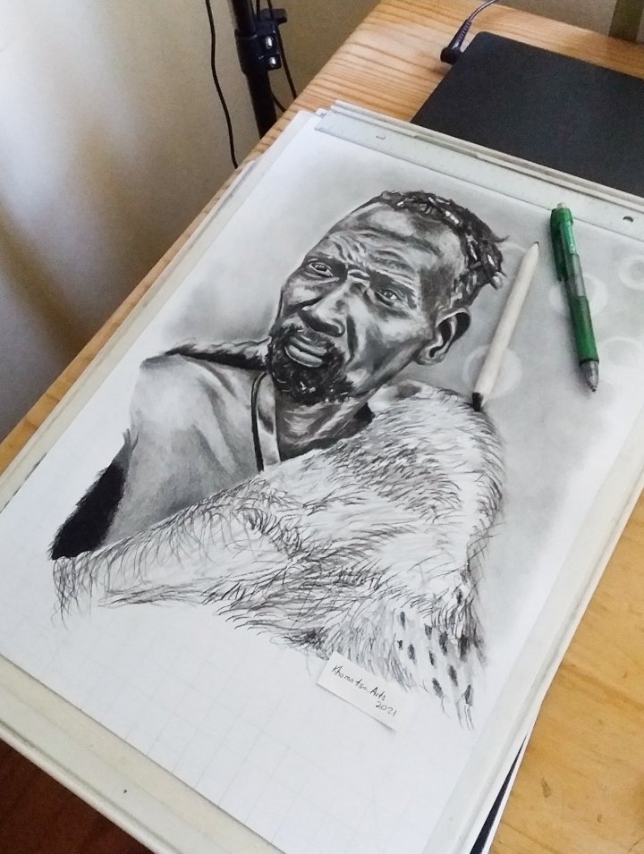 AkhomotsoA's tweet photo. Portrait of king Sekhukhune 
#HeritageDay 
#Limpopototheworld https://t.co/HmaPfJHxws
