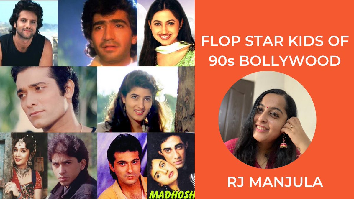 RJManjula's tweet photo. #starkids on #90sbollywood who couldn’t make it big in the #90s on my YouTube channel #rjmanjula on https://t.co/bNBuPJtly0
#90sbollywoodstars #starkidsbollywood #fardeenkhan #krishankumar #rinkiekhanna #pururaajkumar #twinklekhanna #pratibhasinha #shadaabkhan #sanjaykapoor https://t.co/k3XPPcIffr