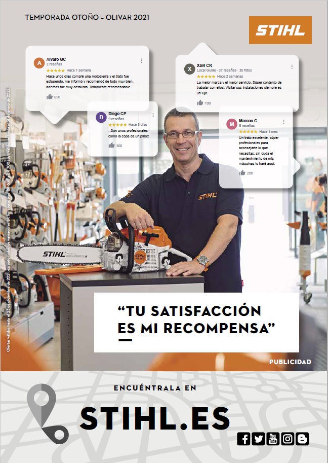 OFERTAS OTOÑO / OLIVAR 2021.......!!!!
Ya teneis disponible todas las ofertas en maquinaria para la nueva campaña Otoño / Olivar 2021......!!!
Visita nuestra web o ven a ver las en nuestra tienda fisica....!!!!
cabellomaquinas.es